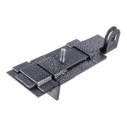 Засов накладной "Делга" (серый) с проушиной