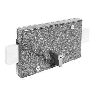 Замок накладной гаражный АЛЛЮР ЗГЦ серебро