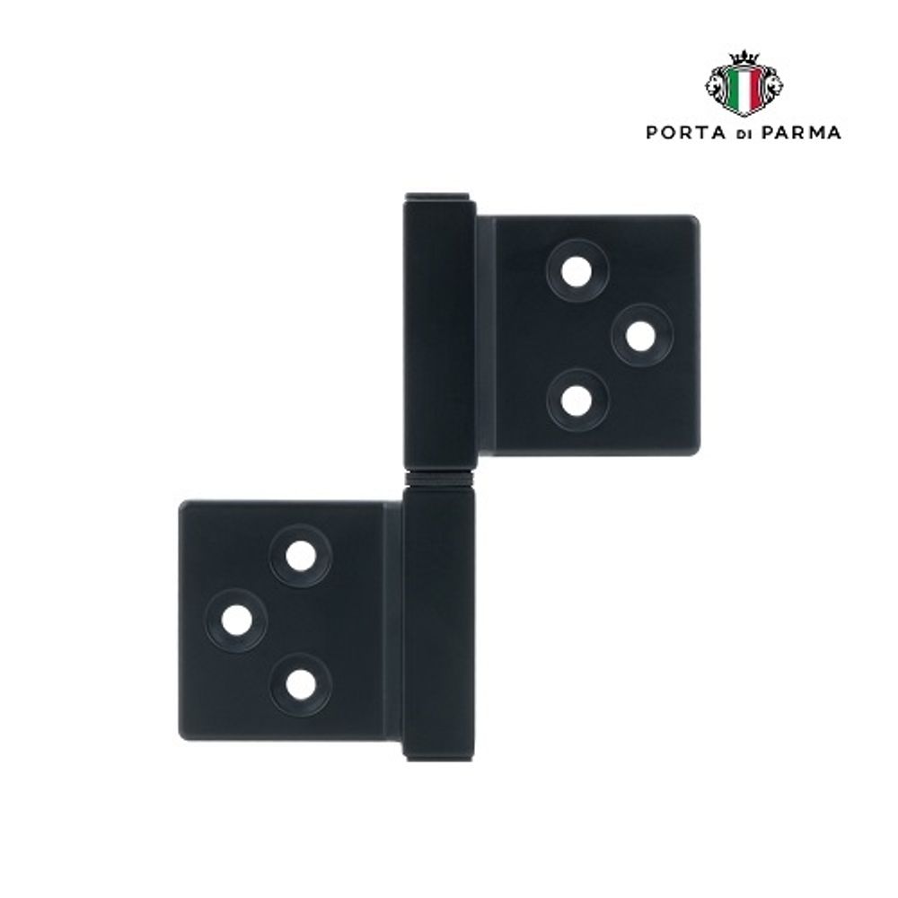 Петля универсальная флажковая PORTA DI PARMA BL черный