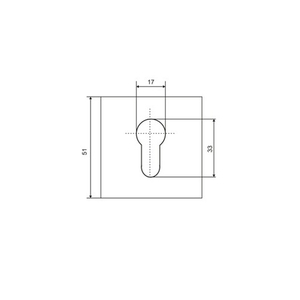 Накладка под цилиндр ABRISS ET 5001 MSN матовый никель