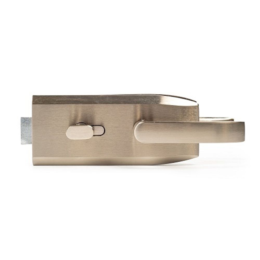 Замок с нажимной ручкой без притвора на стену 122-096-2 SS нержавейка