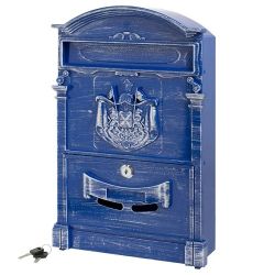 Ящик почтовый АЛЛЮР №4010В антик синий
