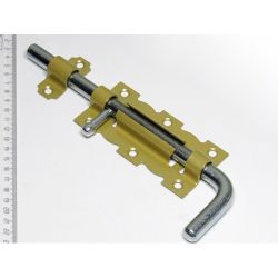 Задвижка дверная НОЭЗ ЗД-110-Гб зол.металлик/цинк