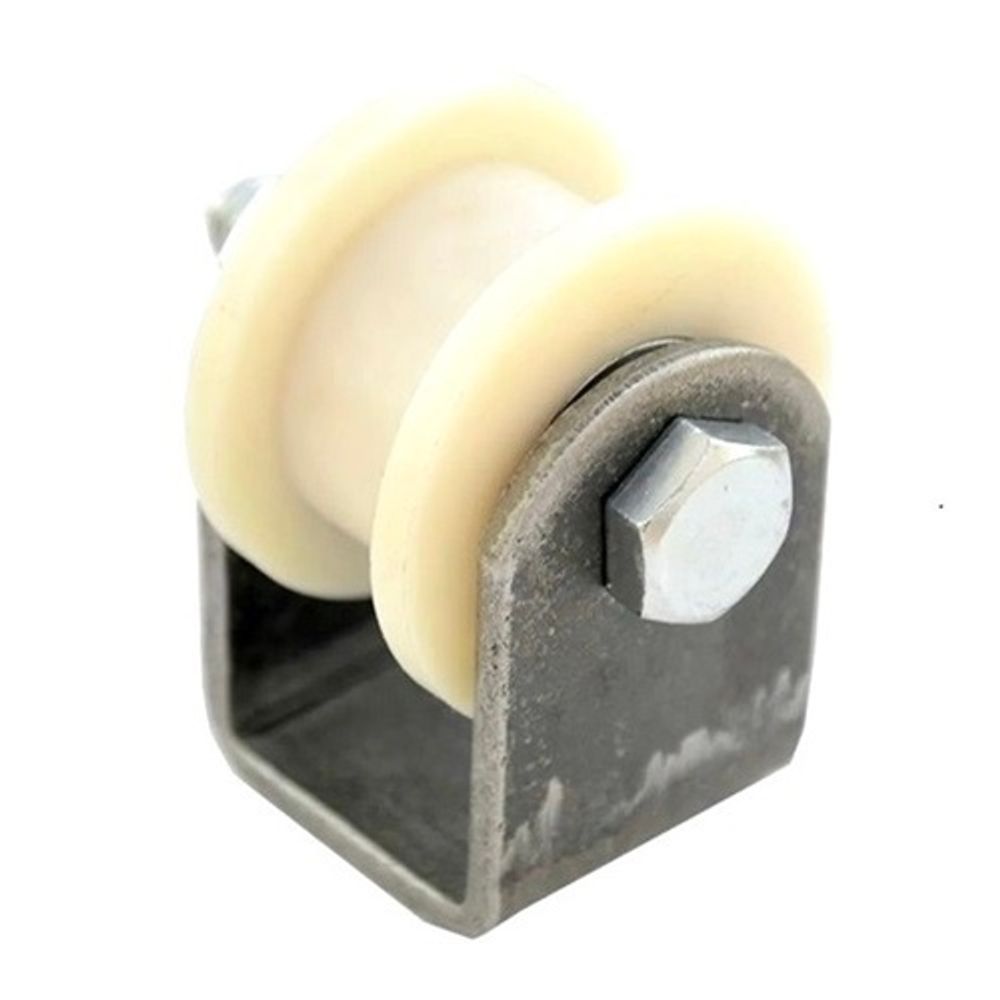 Ролик капролон d-50 под трубу 20/20 на платформе