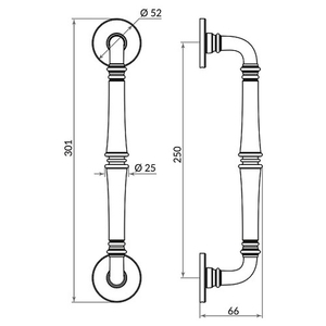 Ручка-скоба PUNTO PULL.ARC SORENTO CP-8 хром /48897/