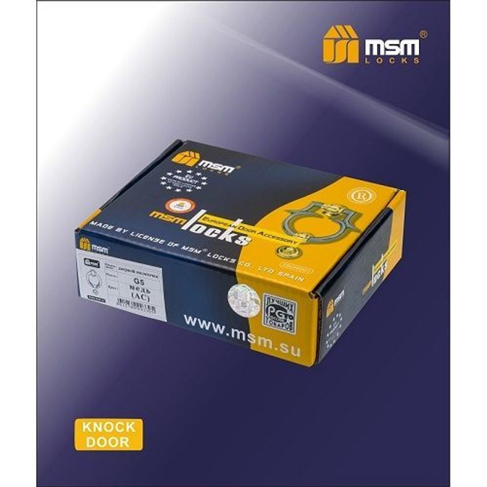 Дверной молоточек MSM G5 AC медь