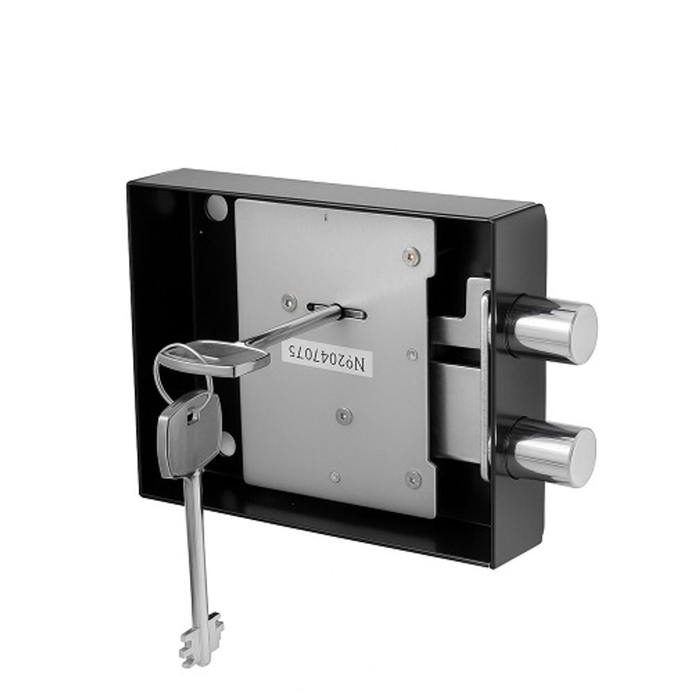 Замок мебельный сейфовый черный