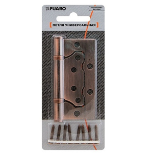 Петля универсальная без врезки FUARO 500-2BB/BL 100x2,5 WP белый жемчуг /39747/ (1 шт)