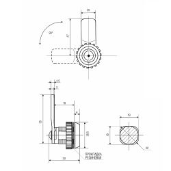 Замок щитовой 705-101
