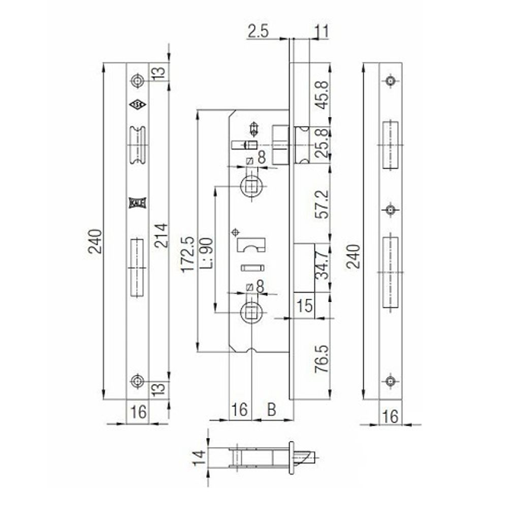 Размеры KALE KILIT 269 P WC
