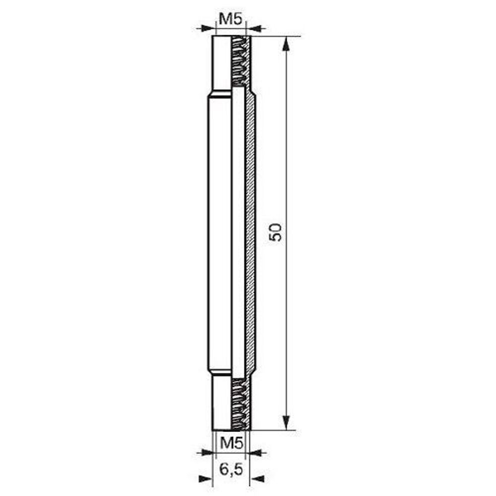 Комплект крепления сплошной ручки FM01