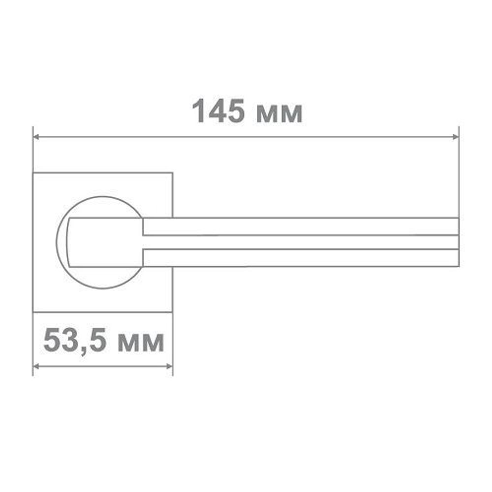 Ручка Медио L09-335 SN/CP никель/хром