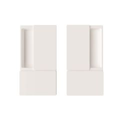 Ручка для раздвижных дверей AGB WAVE без запирания B30000.01.FM (белый)