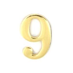 Цифра на клеевой основе АЛЛЮР "6-9" золото (пластик)