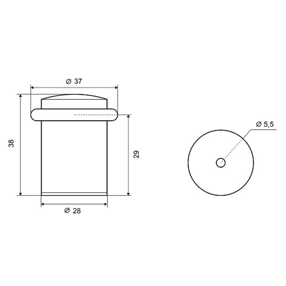 Упор дверной PALLADIUM 04 SB мат. золото