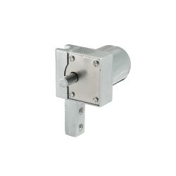 Замок мебельный 601 кнопка для раздвижных витрин (2 винта)