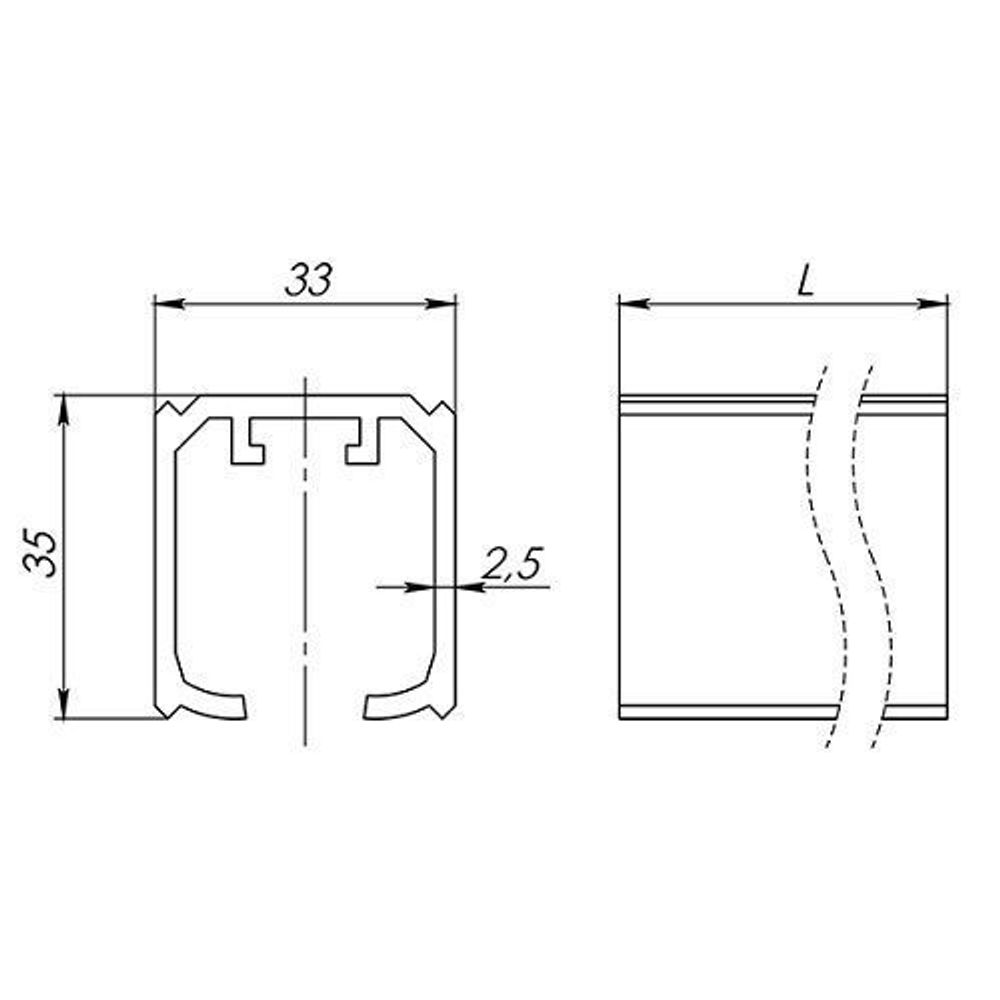 Верхняя направляющая ARMADILLO Comfort-PRO 80/2,3/4000 track (4 м) /43199/