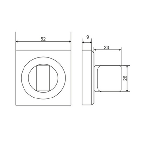 Ручка поворотная VETTORE BK 0605 CP хром
