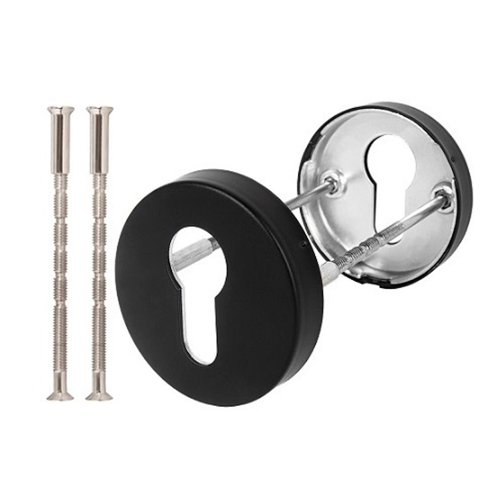 Накладка под цилиндр FUARO DSS-02-ET black (нержавейка 201) /45461/