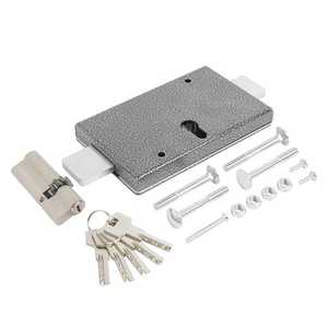 Замок накладной гаражный АЛЛЮР ЗГЦ серебро