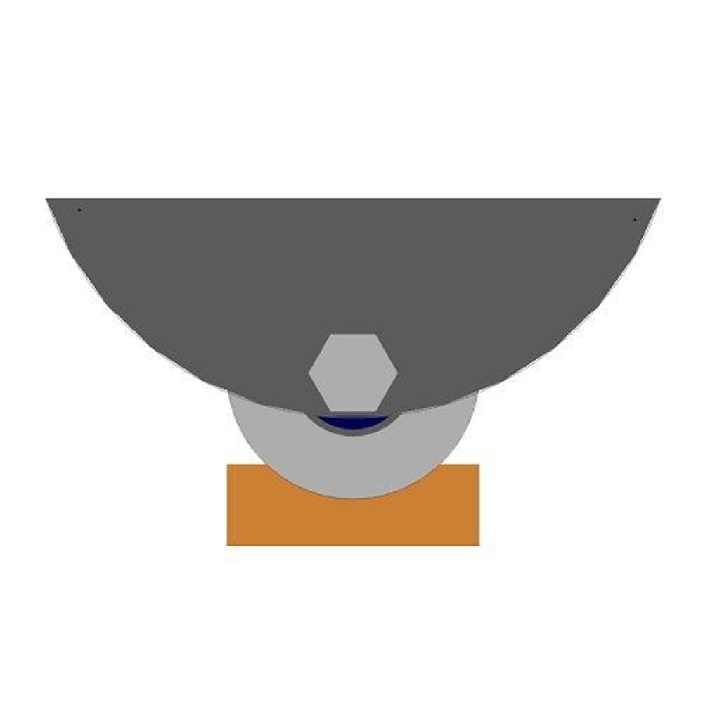 Ролик металл d-65 под трубу на платформе