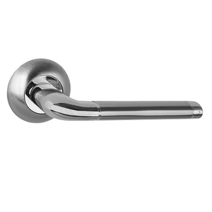 Ручка дверная PUERTO AL 503-08 SN/CP (никель матовый/хром блестящий)