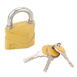Замок навесной АВАНГАРД ВС2Д-50 ДИСКО желтый