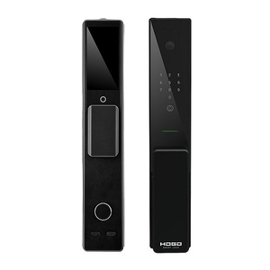 Замок врезной электронный Hogo V07 с распознаванием лица, черный /60805/