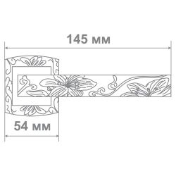 Ручка дверная Leo L3702-31 BCF кофе глянец