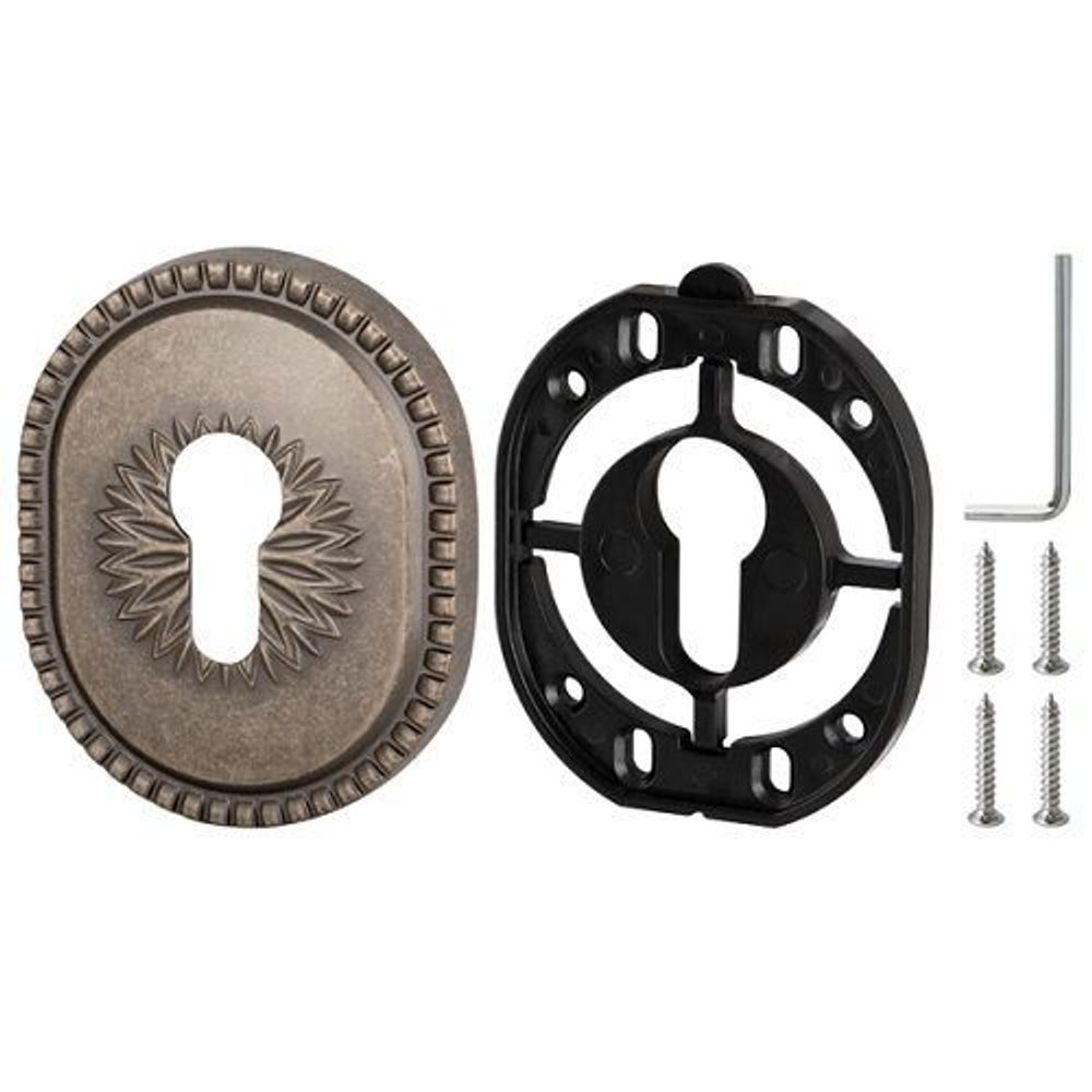 Декоративная накладка ARMADILLO ET-DEC CL AS-9 антич.серебро /34915/