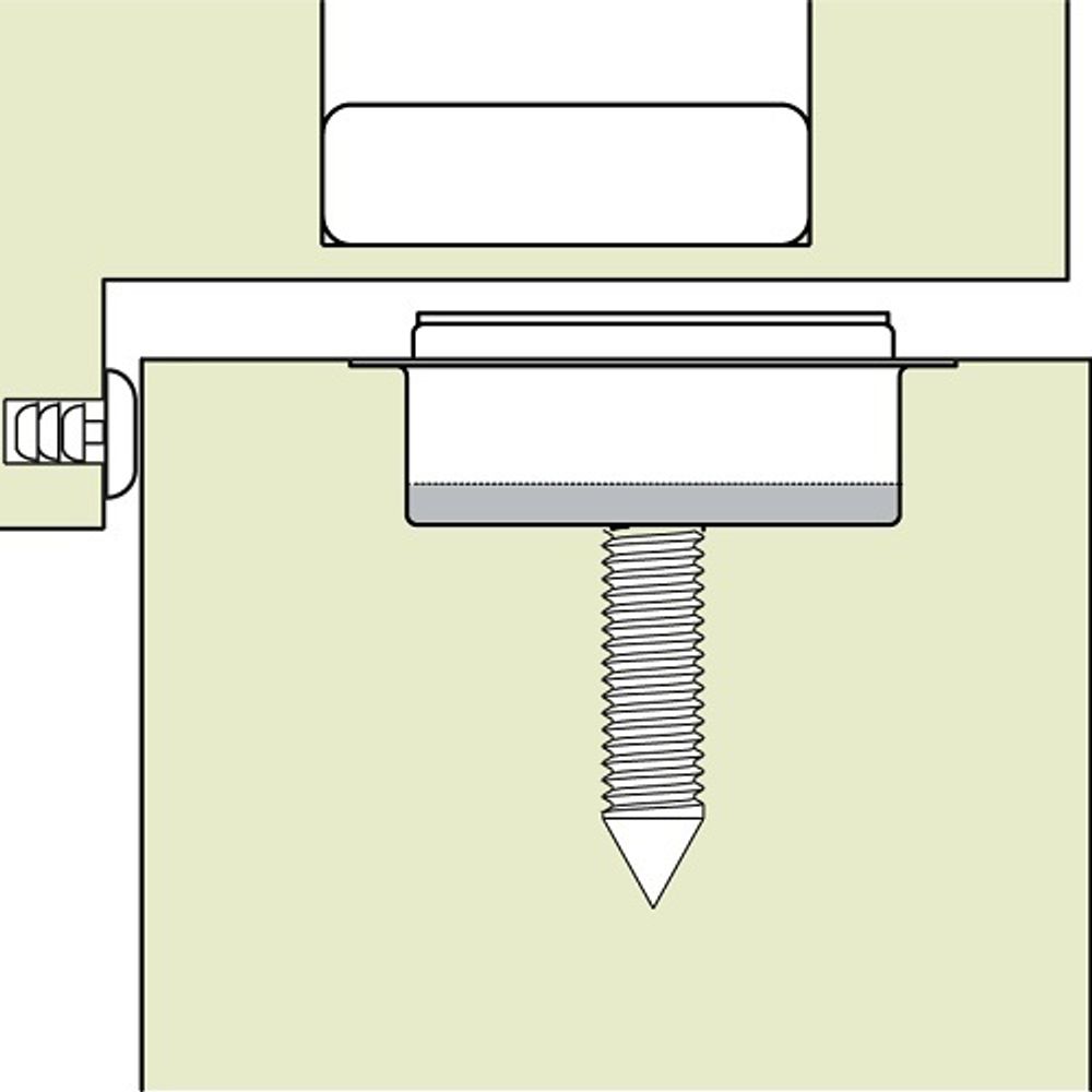 Фиксатор скрытый магнитный VITRUM SPACE STOPPINO CLOSE сатин хром (EXTREZA M-73)