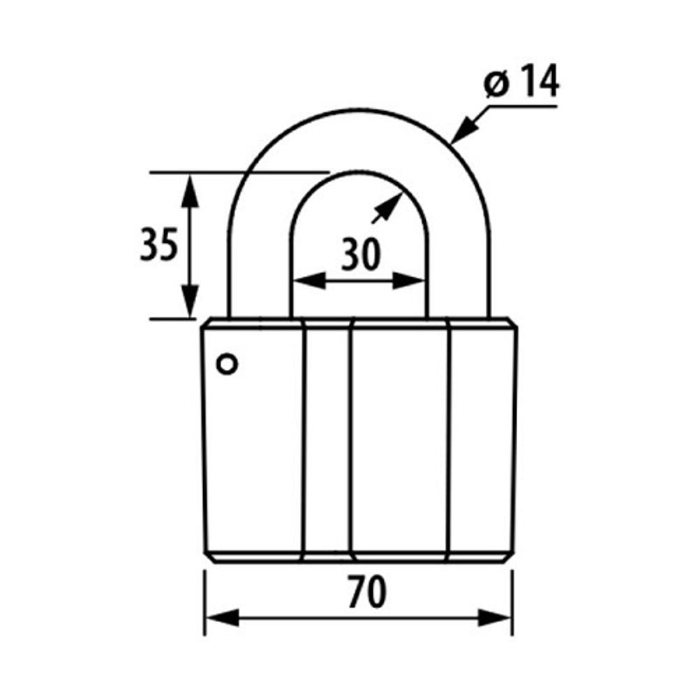 Замок навесной ЧАЗ ВС2М1 /727/