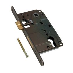 Замок межкомнатный под цилиндр AGB CENTRO B01025.50.12 (антич.бронза) /18797/