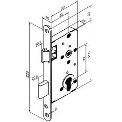 Врезной замок abloy 2014