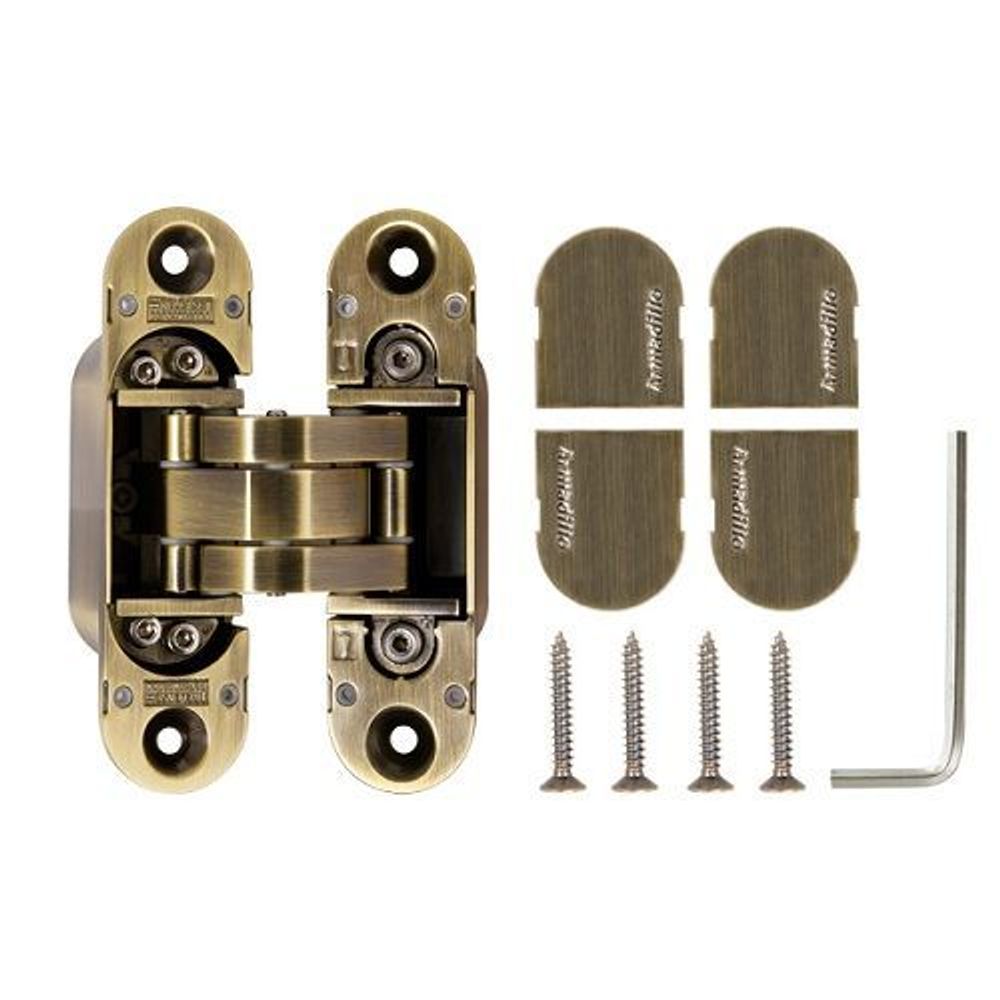 Петля скрытой установки ARMADILLO U3D6000 AB бронза /36329/ (1 шт)