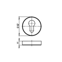 Накладка ARMADILLO CYLINDER ET URB GOLD-24 золото 24К /34313/