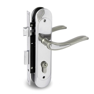 Замок врезной с ручками PALLADIUM ЗВ-1706 SC/CP мат.хром/хром