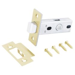 Защелка врезная АЛЛЮР АРТ L45-8 SB мат.золото