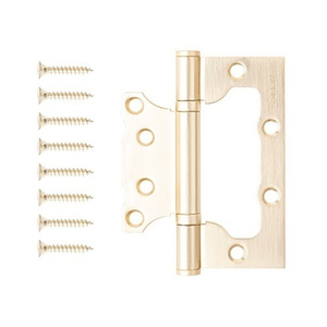 Петля дверная накладная APECS 100х75х2,5-B2 Steel GMS сатин.золото (1шт)