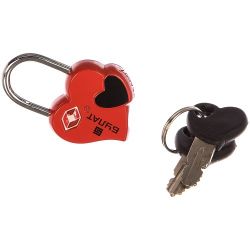 Замок навесной БУЛАТ ВС 1-50TSA (красный/черный)