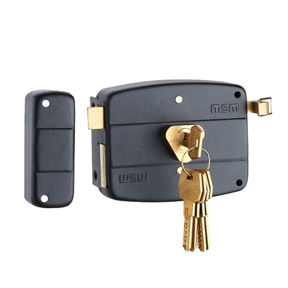 Замок накладной MSM RL 12-B BK
