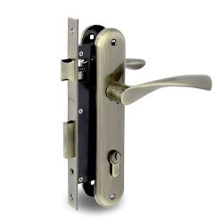 Замок врезной с ручками PALLADIUM ЗВ-AL 1853 AB бронза