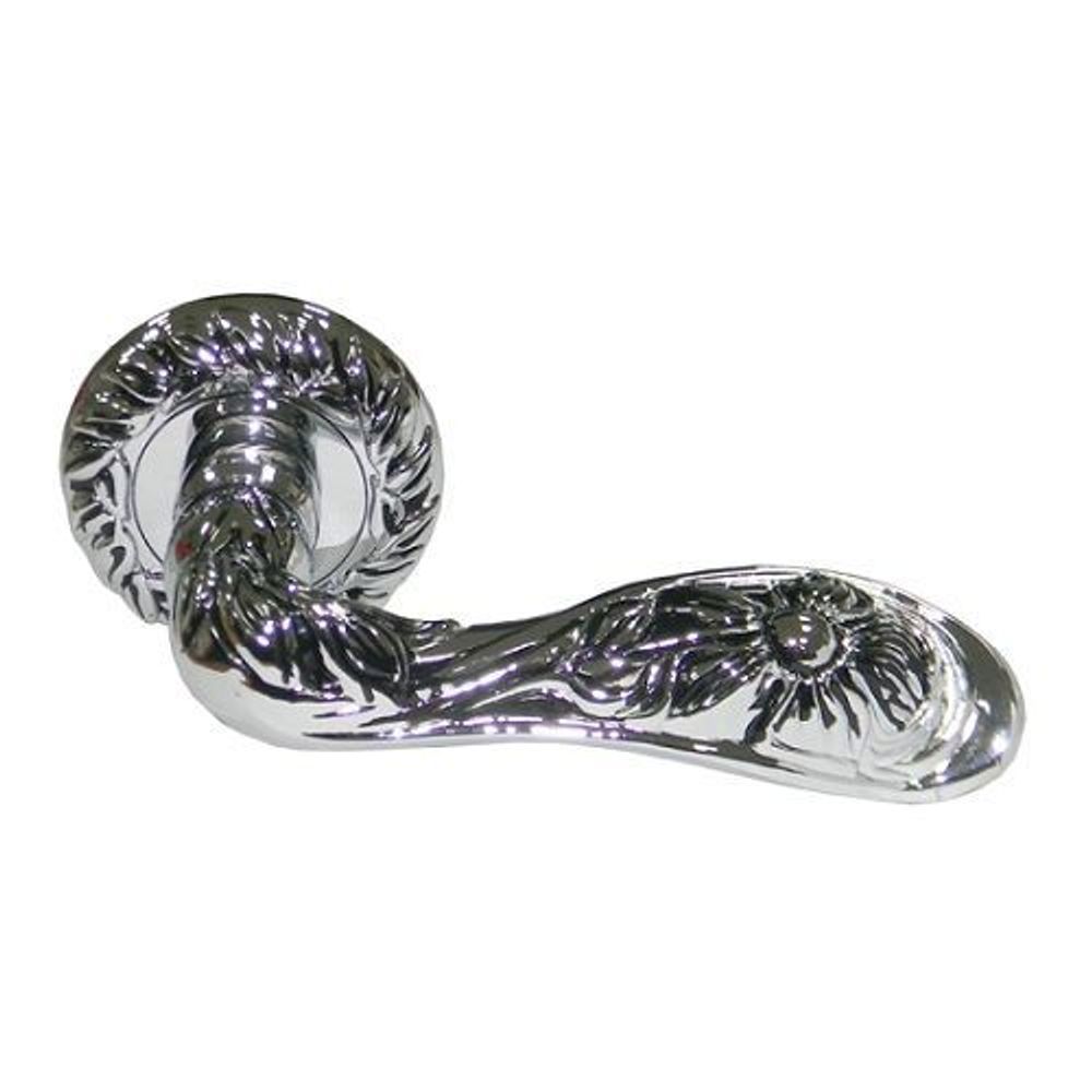 Ручка дверная Аделли 6971-65 CP/BL хром/черный