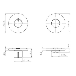 Ручка поворотная ARMADILLO BK6.R.YM MWSC-33 итальянский тисненный /62231/