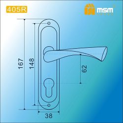 Ручки на планке DAMX 405R SN мат.никель