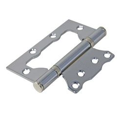 Петля универсальная без врезки PALLINI PFH 100x75x2,5 2BB SC матовый хром (1шт.)