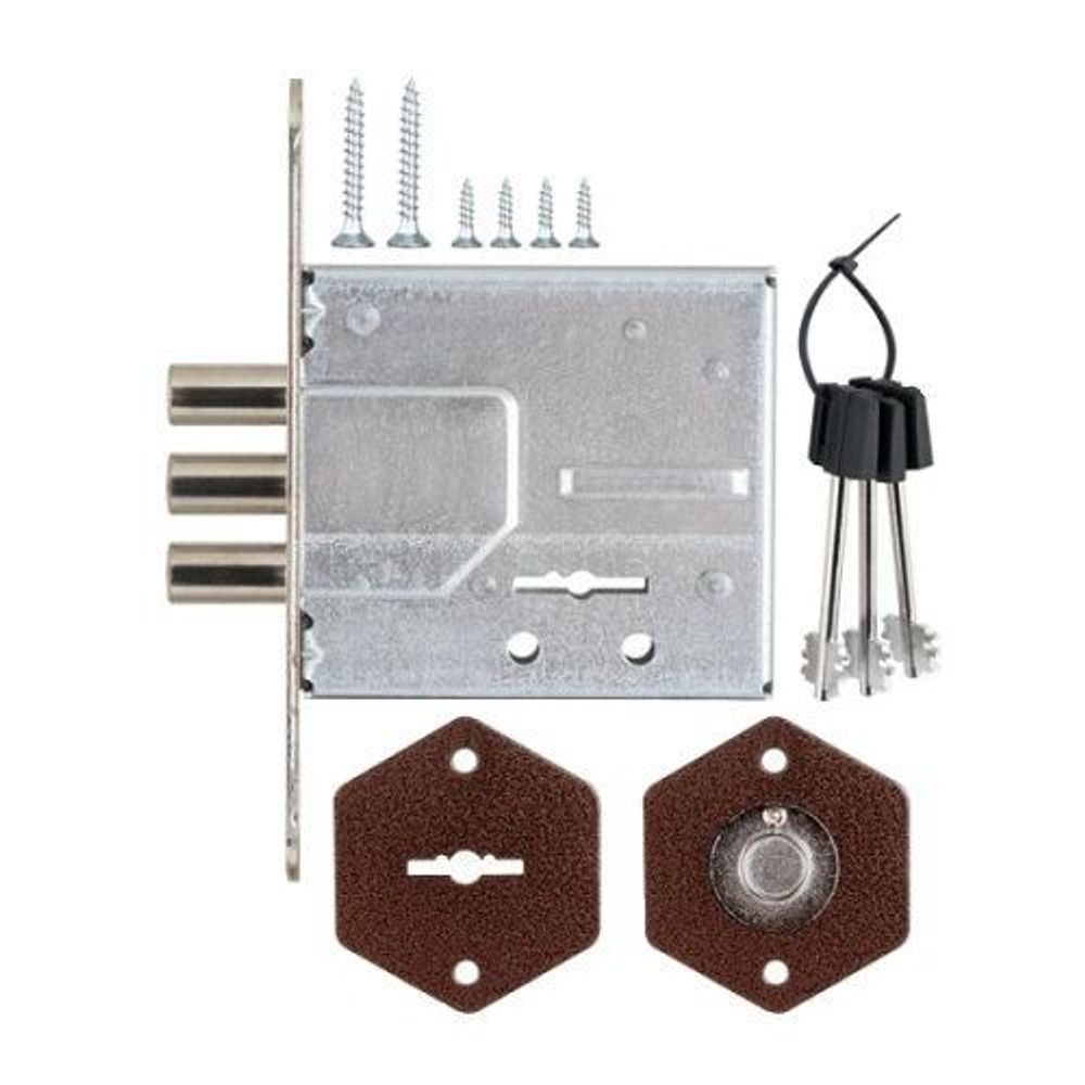 Замок врезной ПРОСАМ 79900 ЗВ8-8У/13 (3риг) б/планки /25719/