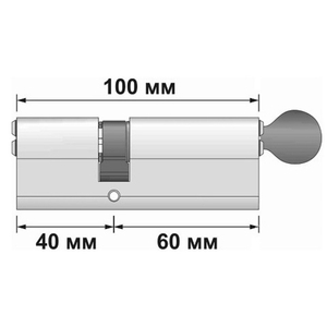 Цилиндровый механизм с вертушкой APECS SM-100 (40/60С)-C NI никель