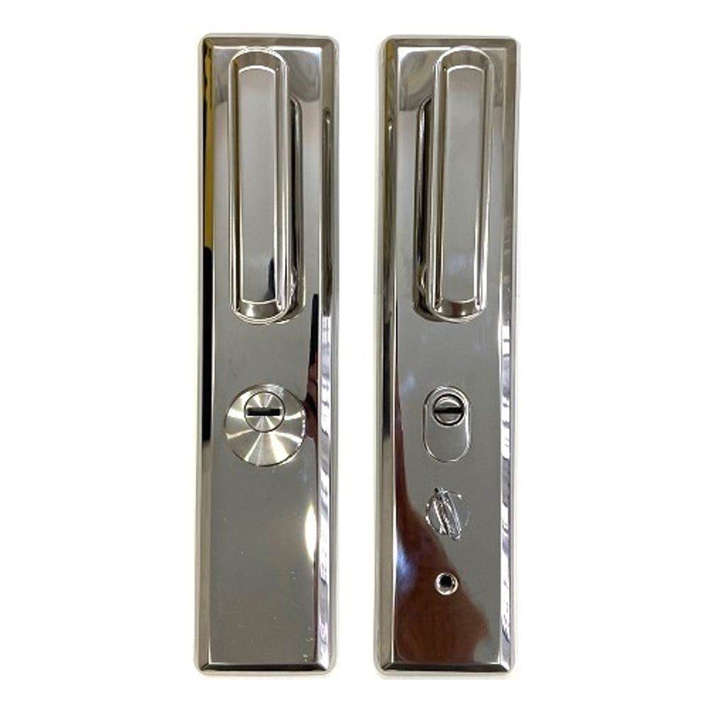 Ручка на китайскую дверь LEKSA 608A-5 хром (универсальная)