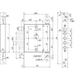 Замок врезной МЕТТЭМ ЗВ9 144.1.1 /39089/